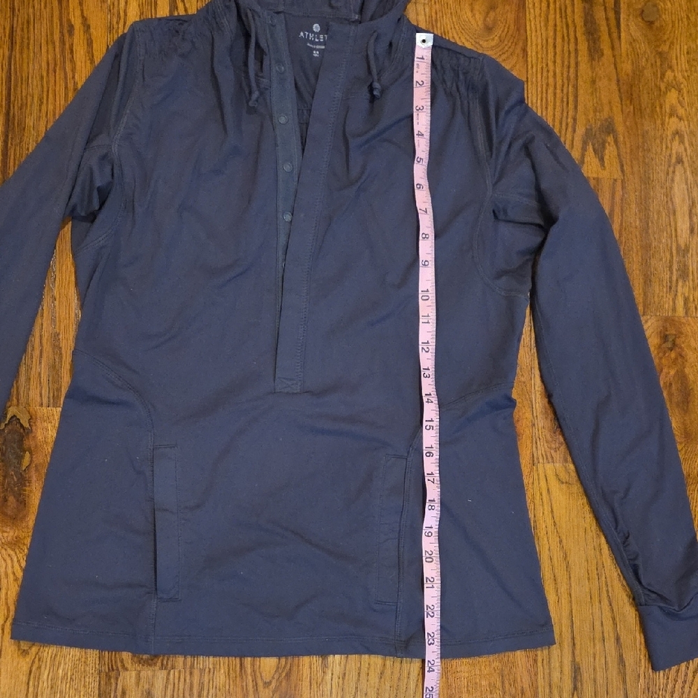 Women's Deep Blue Hooded Jacket - Picture 4 of 6